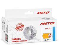 Etiquette Meto 32x19mm,Orange Fluo, Permanent 5 Rouleaux (30007362)