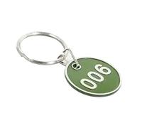 Étiquette numérotée en acier inoxydable, Étiquettes numériques en métal 1-200 multicolores avec anneaux fendus for étiquette d'identification, armoire à clés de bagages(Green,100-200)