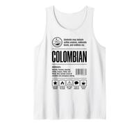 Étiquette nutritionnelle colombienne Débardeur