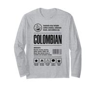 Étiquette nutritionnelle colombienne Manche Longue