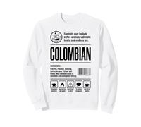 Étiquette nutritionnelle colombienne Sweatshirt
