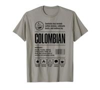 Étiquette nutritionnelle colombienne T-Shirt