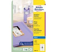 Etiquette ovale jet d'encre/Glossy