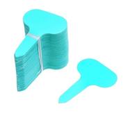 Etiquette Plante Étiquettes de jardin, classification des plantes, tri, panneau, étiquette, billet, plaque d'écriture en plastique, panneau, fiche, carte colorée(Light blue,100pcs)
