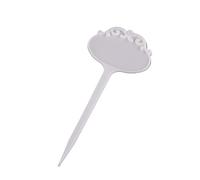 Etiquette Plante Étiquettes de plantes en forme de fleur, 20/50/100 pièces, en plastique épais, imperméables, inscriptibles, for jardin, pépinière, marqueur de sol(White,50PCS_16X6.5X5CM)