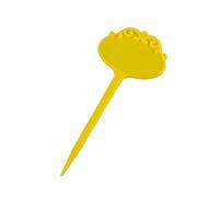 Etiquette Plante Étiquettes de plantes en forme de fleur, 20/50/100 pièces, en plastique épais, imperméables, inscriptibles, for jardin, pépinière, marqueur de sol Pour Accessoire Jardin(Yellow,50PCS_