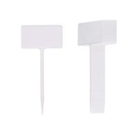 Etiquette Plante Étiquettes for plantes, étiquettes en plastique, imperméables, propres, réutilisables, outils de décoration de jardin, panneaux, piquets(White,36PCS_14.7X5.9CM)