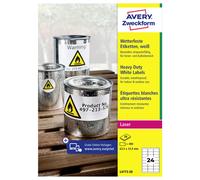 Etiquette plastique Avery-Zweckform L4773-20 63.5 x 33.9 mm film de polyester