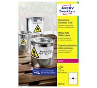 Etiquette plastique Avery-Zweckform L4774-20 99.1 x 139 mm film de polyester