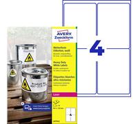Etiquette plastique Avery-Zweckform L4774-8 99.1 x 139 mm film de polyester