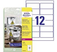 Etiquette plastique Avery-Zweckform L4776-20 99.1 x 42.3 mm film de polyester blanc 240 pc(s) fixation permanente