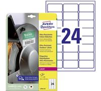 Etiquette plastique Avery-Zweckform L7912-10 63.5 x 33.9 mm film de polyéthylène blanc 240 pc(s) fixation permanente