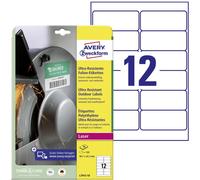 Etiquette plastique Avery-Zweckform L7913-10 99.1 x 42.3 mm film de polyéthylène blanc 120 pc(s) fixation permanente