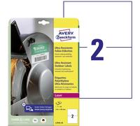 Etiquette plastique Avery-Zweckform L7916-10 210 x 148 mm film de polyéthylène blanc 20 pc(s) fixation permanente