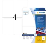 Etiquette plastique Herma 105 x 148 mm blanc 100 pc(s) fixation extra-forte