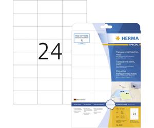 Etiquette plastique Herma 4685 70 x 37 mm film de polyester transparent 600 pc(s) fixation permanente