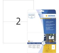 Etiquette plastique Herma 9535 210 x 148 mm film de polyéthylène blanc 20 pc(s) fixation permanente