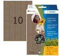 Étiquette polyvalente silphie, diamètre: 32 mm, brun