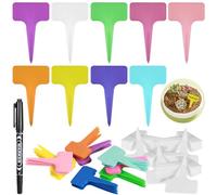 Etiquette Potager,180 PCS Etiquette Semis, Etiquette Jardin Exterieur, Imperméables étiquettes, Etiquetage Réutilisable-Contenants et Accessoires Pour Plantes