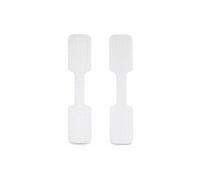 StarTech.com 3.5in (9cm) Cable Labels, 100 Pack White, Cable/Cord Tags (CABLE-TAG-HLWH) - étiquettes d'identification de câble - fixation crochet à crochet, inscription