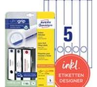 Etiquette pour dos de classeur, 38 x 297 mm