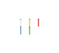 Leitz Étiquettes Self Adhesive pour Classeurs à Levier Couverture Papier et Dos 50 mm, Étroit, Long, 39 x 285 mm, Papier, 16480015, Jaune, Lot de 10 Étiquettes