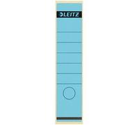 Leitz – Étiquettes autocollantes pour dos de classeur 61,5 x 285 mm Papier Bleu – Lot de 10