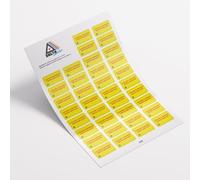 Etiquette pour installation Photovoltaïque, planche de 36 stickers, conforme à la norme UTE C 15-712-1 - Ref G35