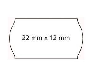 Etiquette pour pince à étiqueter, 26 x 12 mm, blanc
