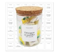 Etiquette Produit Ménager en francais pour laundry room organization maison/stickers salle de bain, distributeur liquide vaisselle, rangement produits menagers, bouteille lessive, capsule bocaux