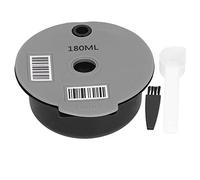 Étiquette réutilisable pour tasse à café, ensemble complet d'accessoires pour tasse à café avec cuillère et panier, base en maille en acier inoxydable 304 pour une extraction (180ML)