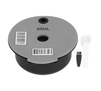 Étiquette réutilisable pour tasse à café, ensemble complet d'accessoires pour tasse à café avec cuillère et panier, base en maille en acier inoxydable 304 pour une extraction (60ML)