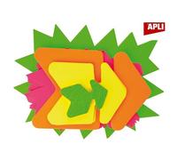 Etiquette symbole, formes et couleurs assorties