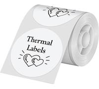 Etiquette thermique Nelko pour l'imprimante d'étiquettes Pm220 (blanche, 50*50 Mm)
