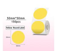 Etiquette thermique papier Etiquette ronde Code barre Prix Taille Nom Etiquettes vierges Imperméable Résistant à la déchirure Compatible avec Phomemo M221/M110/M120/M200/M220 et DETONGER P1/P2/DP23/DP