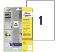 Etiquette ultra-adhésives Avery-Zweckform L7877-20 210 x 297 mm papier blanc 20 pc(s) fixation permanente , fixation forte