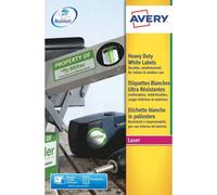Etiquette ultra résistante laser 99.1 x 139 mm Avery L4774-20 blanche - Pochette de 80
