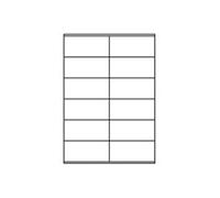 TopStick Labels Étiquette universelle 8715 – 105 x 48 mm Blanc