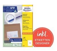 Etiquette universelle, 105 x 42,3 mm, blanc