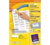 Etiquette universelle, 105 x 42,3 mm, blanc