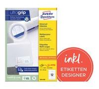 Etiquette universelle, 64,6 x 33,8 mm, blanc