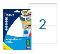 Etiquette universelle, 80 x 140 mm, blanc