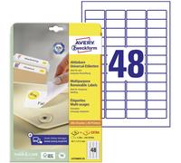Avery Étiquettes Stick+Lift 45,7 x 21,2 mm – Blanches