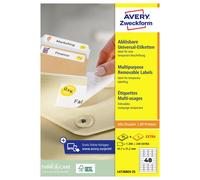 Etiquette universelles Avery-Zweckform L4736REV-25 45.7 x 21.2 mm papier blanc