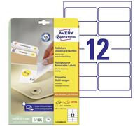 Etiquette universelles Avery-Zweckform L4743REV-25 99.1 x 42.3 mm papier blanc