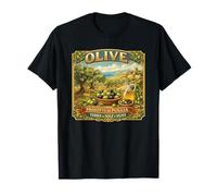 Étiquette Vintage Caisse d'olive des Pouilles Souvenir de la Mer Méditerranée T-Shirt