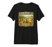 Étiquette Vintage Caisse d'olive des Pouilles Souvenir de la Mer Méditerranée T-Shirt Haut de Gamme
