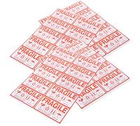 Étiquettes 20 Feuilles Rouges D'avertissement Autocollantes Fragiles