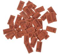 Étiquettes 50 Pièces Papillon et Trèfle en Cuir Pu pour Loisirs Créatifs
