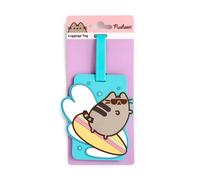 Etiquettes Ã Bagage PVC Puckator Pusheen le Chat Surfeur Bleu 10,5x9x0,5 cm